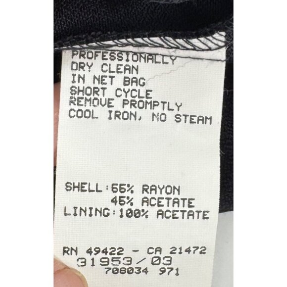 Jessica McClintock Gunne Sax Black Lace Cutout Dress With Cross Back 9/10 - Picture 13 of 15